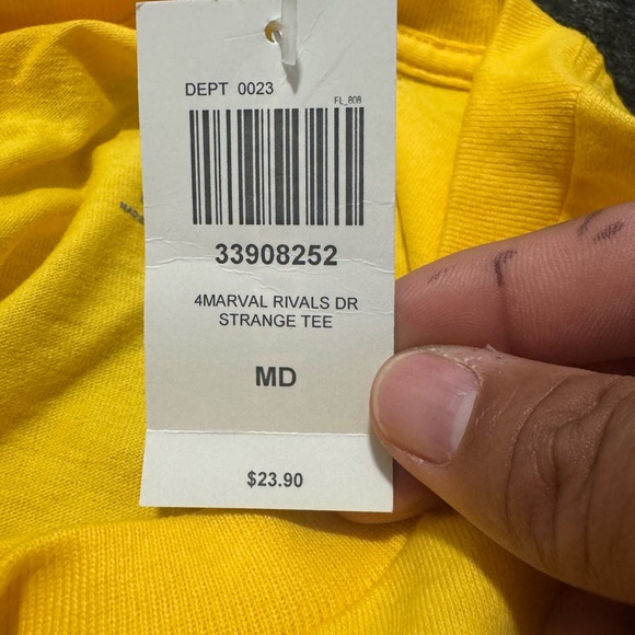 Marvel Rivals Yellow Graphic Tee/Top - Picture 3 of 7
